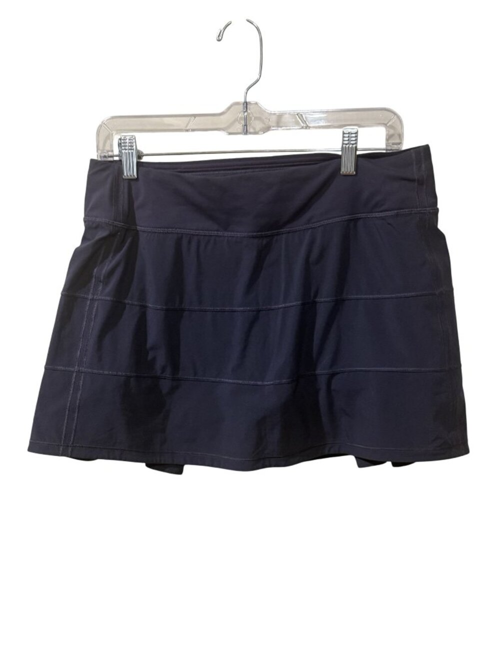 Lululemon Athletica Navy Blue Pleated Skort With Built-In Shorts Size 8